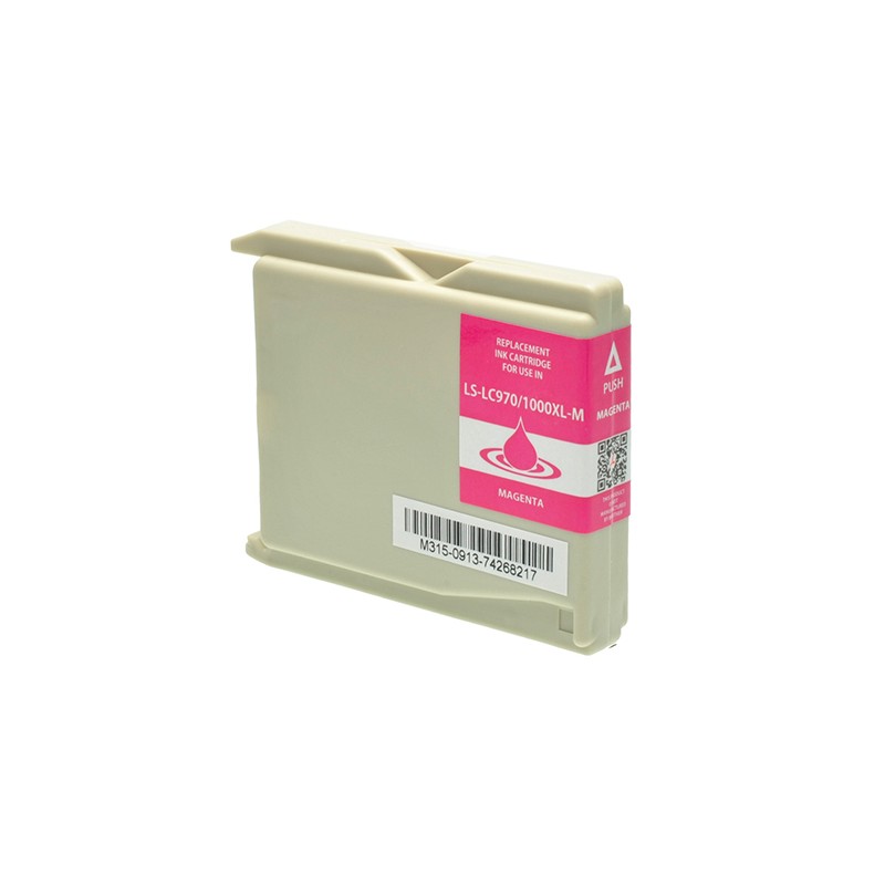 CARTUCCIA COMPATIBILE BROTHER MAGENTA SERIE LC-1000