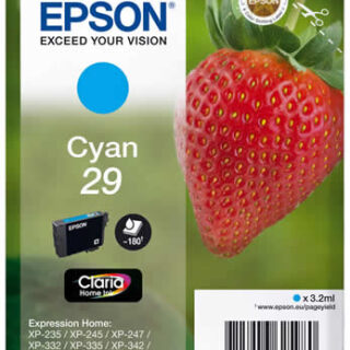 CARTUCCIA ORIGINALE CIANO PER EPSON EXPRESSION HOME T2982