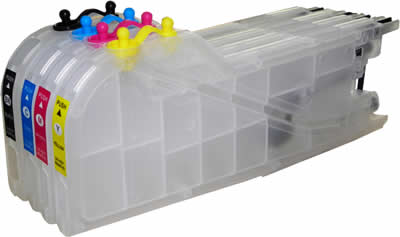 Kit 4 Cartucce Vuote compatibili BROTHER serie LC-123 Lunghe