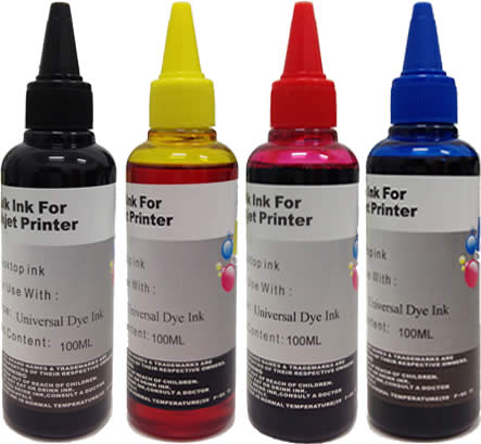 KIT 4 INCHIOSTRI COMPATIBILE PER EPSON UNIVERSALE 400ML