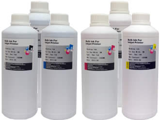 KIT 6 INCHIOSTRO COMPATIBILE HP UNIVERSALE 6 LITRI