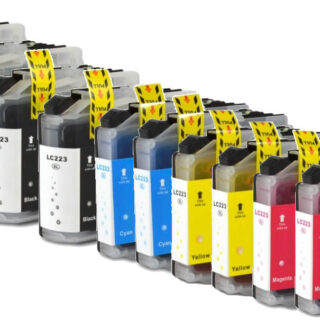 KIT 10 Cartucce Compatibili Brother Nero e Colore Serie LC-223XL