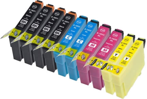 Kit 10 Cartucce compatibili Epson serie 1631/1632/1633/1634
