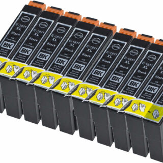 KIT 10 CARTUCCE COMPATIBILE EPSON SERIE 1811 NERE con Chip Aggiornato 2019
