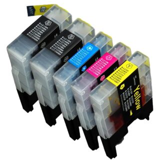 KIT 5 CARTUCCE COMPATIBILI BROTHER SERIE LC-1280