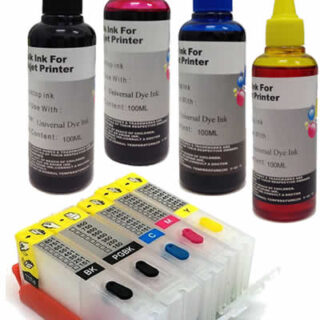 Kit 5 Cartucce Vuote Compatibile Canon Serie PGI550-CLI551 + Inchiostri 