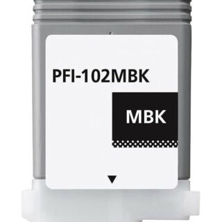 CARTUCCIA RIGENERATA NERO MATTE PER PLOTTER CANON SERIE PFI-102MBK