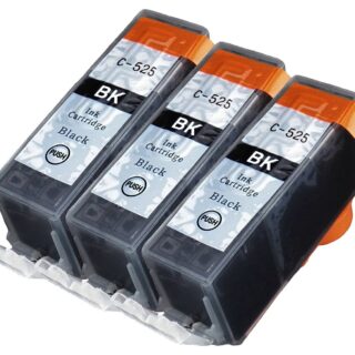 KIT 3 CARTUCCE COMPATIBILE CANON NERO SERIE PGI-525