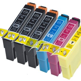 KIT 6 CARTUCCE COMPATIBILE EPSON SERIE 1811 con Chip Aggiornato 2019