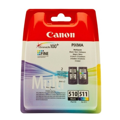 MULTIPACK ORIGINALE CANON NERO E COLORE SERIE PG-510-CL511