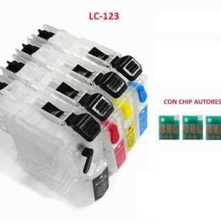 Kit 4 Cartucce Vuote Compatibile BROTHER serie LC-123
