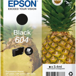 Cartuccia Originale EPSON 604BK Nero C13T10G14010 3,4 ml. 150 pagine